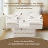 Soft single sofa with backrest and armrests, made of flannel and 30D high-resilience foam