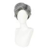 Middle-Aged & Elderly Men's Costume Wig, Grandpa Gray Wig with Beard and Glasses Set
