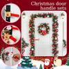 Christmas Decorations Door Handle Covers Christmas Decors Xmas Pendant For Family Festives Accessories