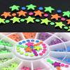 Mixed Color Flat Back Star & Half Round DIY Nail Art Tips Decoration Wheel