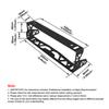 Universal Aluminium Auto Verstellbarer Drehbarer Auto Kennzeichenhalter Solide Kennzeichenrahmen Rahmen für Autonummer