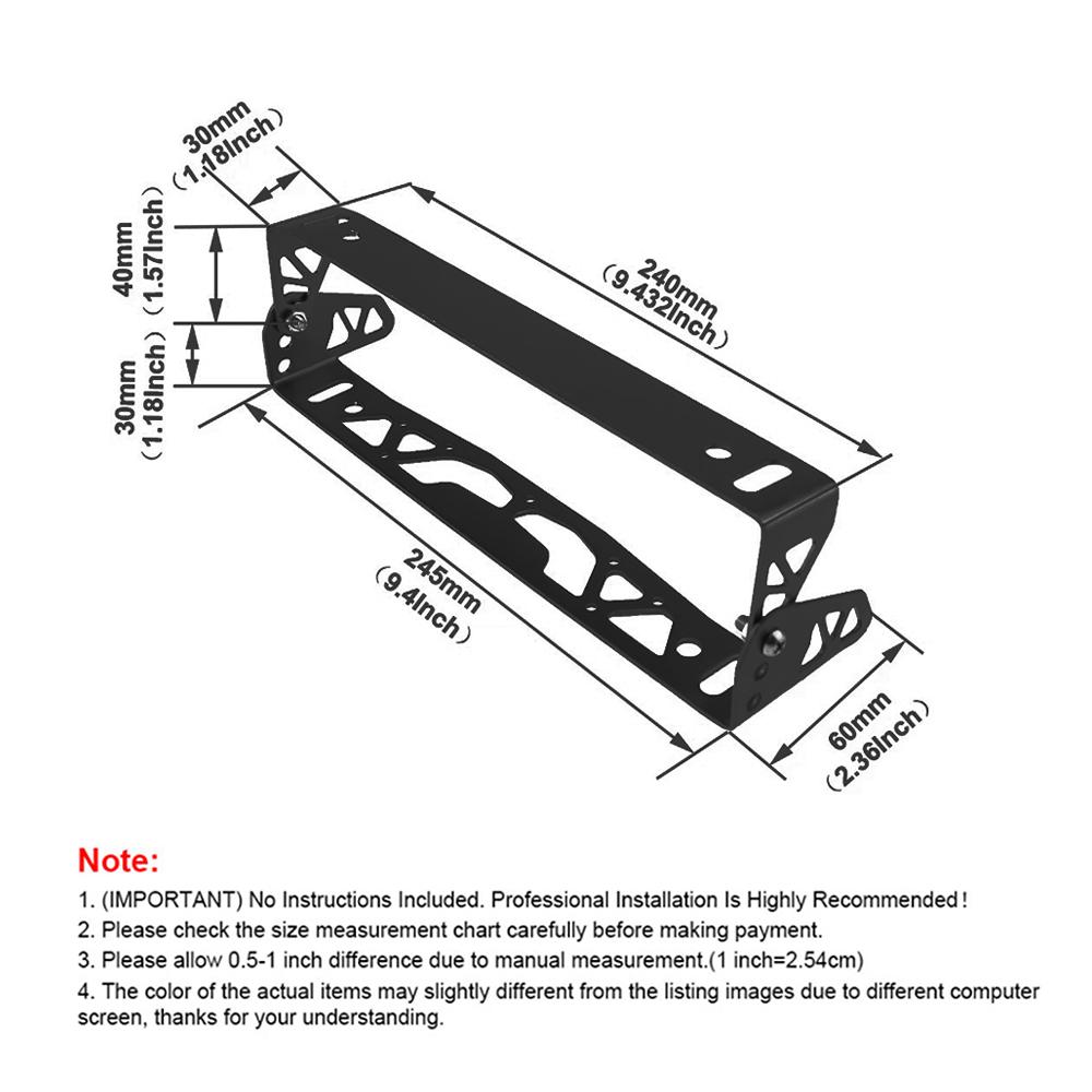 Universal Aluminium Auto Verstellbarer Drehbarer Auto Kennzeichenhalter Solide Kennzeichenrahmen Rahmen für Autonummer