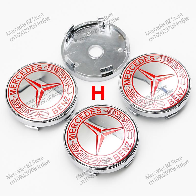 56mm 60mm 65mm 75mm Car Wheel Center Hub Cap Emblem Sticker For Mercedes Benz Mercedes Benz AMG Class W206 W205 W203 GLC CK1