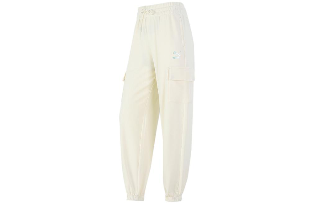 PUMA Sports Pants Women's Ecru Moderate 534163-88