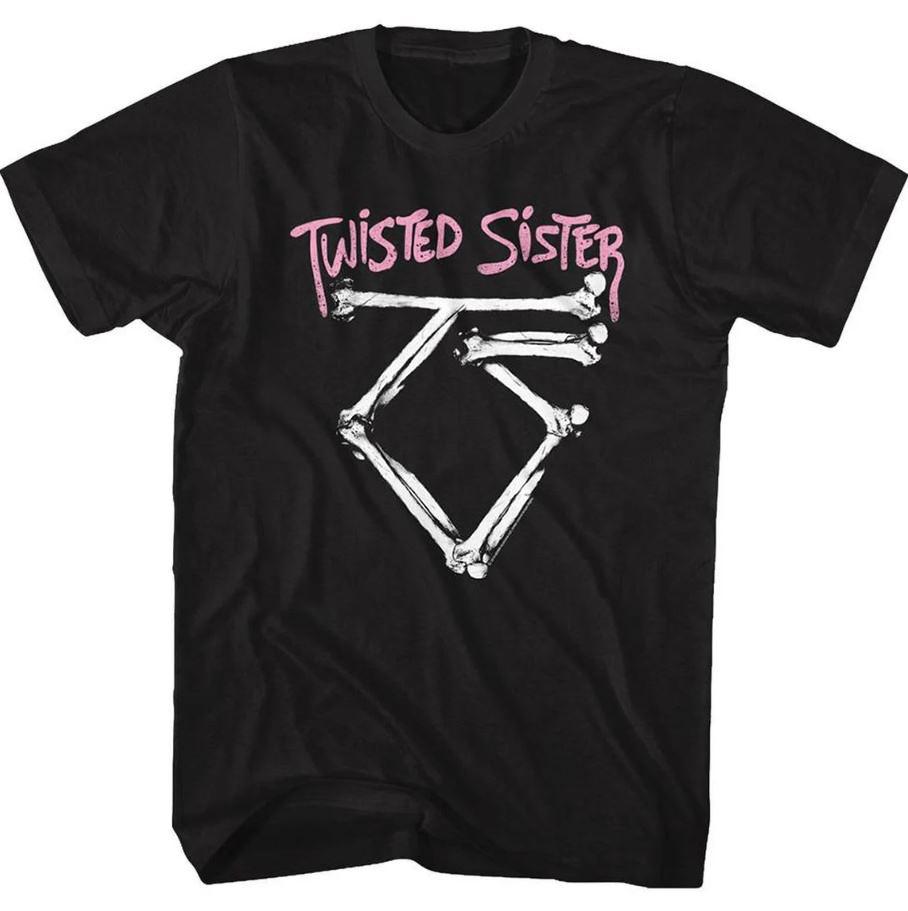 Футболка для взрослых с изображением кости группы Twisted Sister, все размеры от S до 5XL, BT207, унисекс L