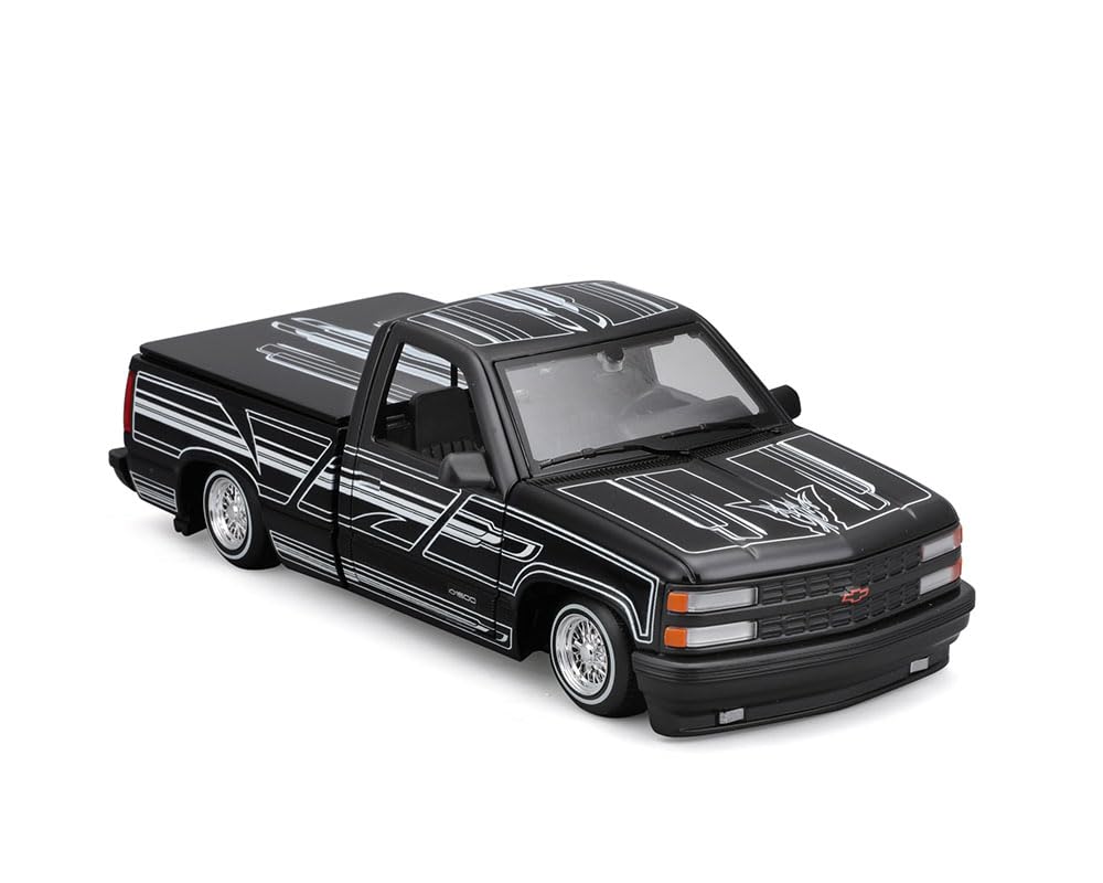 Maisto Chevrolet 454 SS Pickup 1993 Lowrider Black Maisto Lowrider MiJo Limited 1/24 [Item]