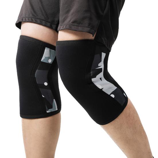 Sports Knee Compression Sleeve, Elastic Breathable Knee Support Brace, Men Women Knee Protector for Deep Crouch, Weightlifting, Basketball