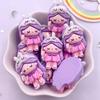 8PCS Resin Colorful 3D Cartoon Rabbit Bee Bear Squirrel Girl Flat Back Stone Figurine Scrapbook DIY Bow Decor Accessories Crafts