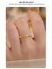 Banyan Tree S925 Silver Zircon Bamboo Open Ring for Women - Elegant and Trendy Index Finger Jewelry