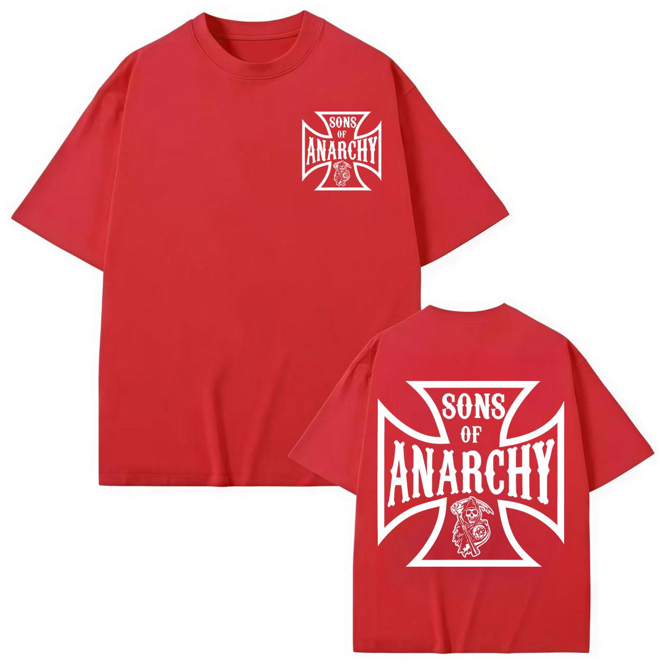 

Sons of Anarchy Double Sided Graphic T Shirts High Quality Fashion Short Sleeve T-shirts Men Women Loose Cotton T-shirt 3XL