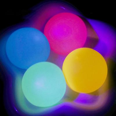 2Pcs Luminous Balls Glow In The Dark Squeeze Balls Sticky Relax Children's Squeeze Toy Soft Slow Rebound