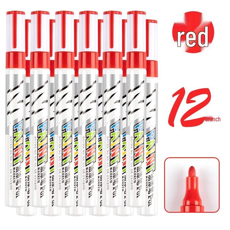 M&G Thick Barrel Oil-Based Paint Marker красный