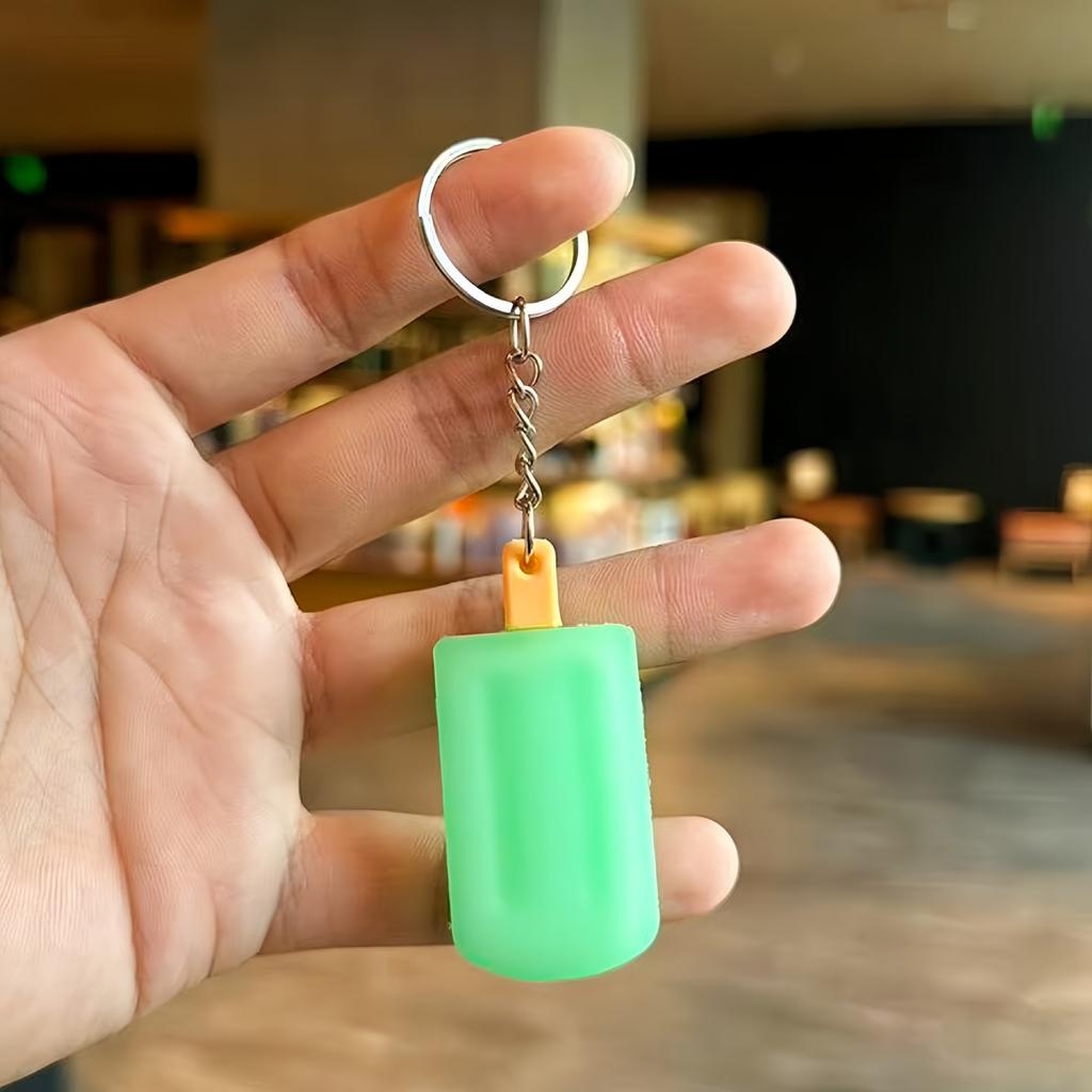 Simulation Niedlicher Eisstiel Eiscreme Schlüsselanhänger Anhänger Schüler Tasche Anhänger Kleines Geschenk