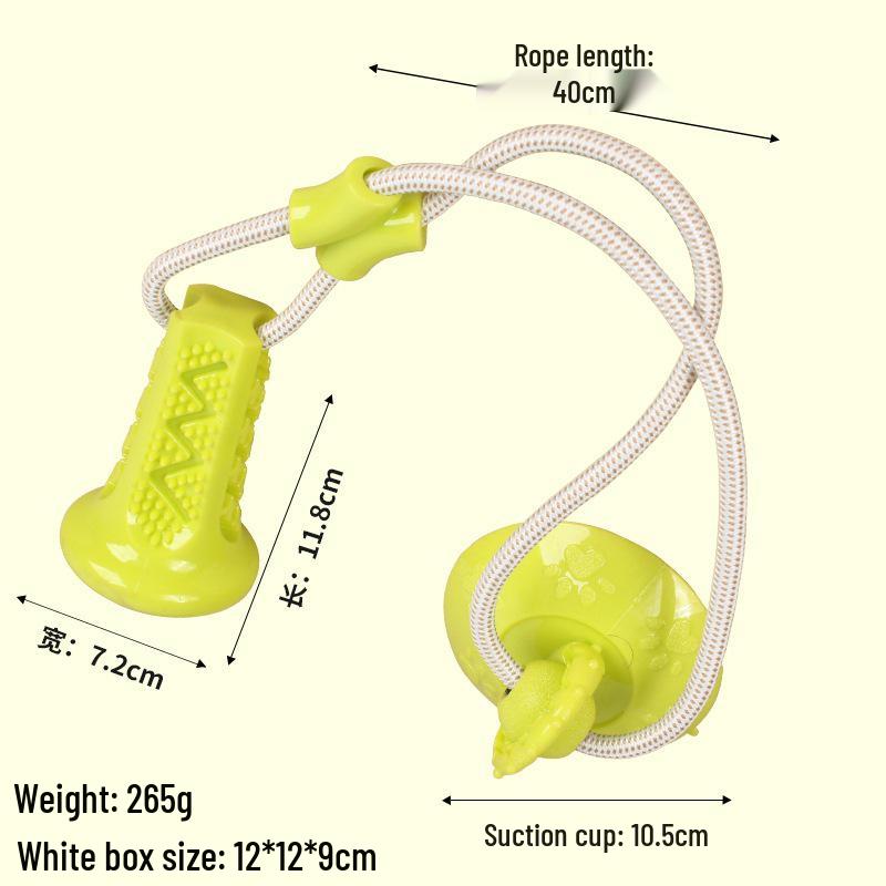 Interactive Suction Cup Dog Toy: Chew, Teethe, Dispense Treats, Relieve Boredom, Self-Entertain, for Medium Dogs