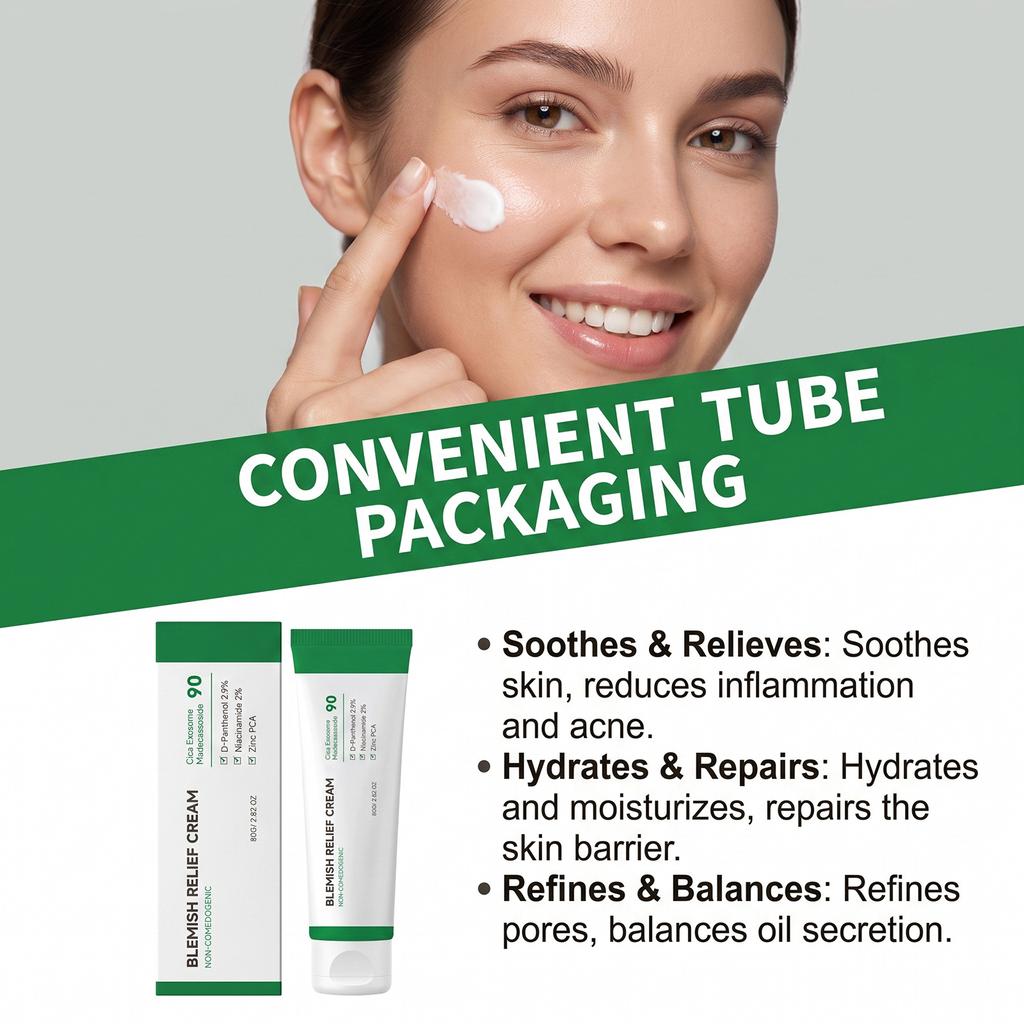 Cica Care Cream, Gentle Face Acne Improvement