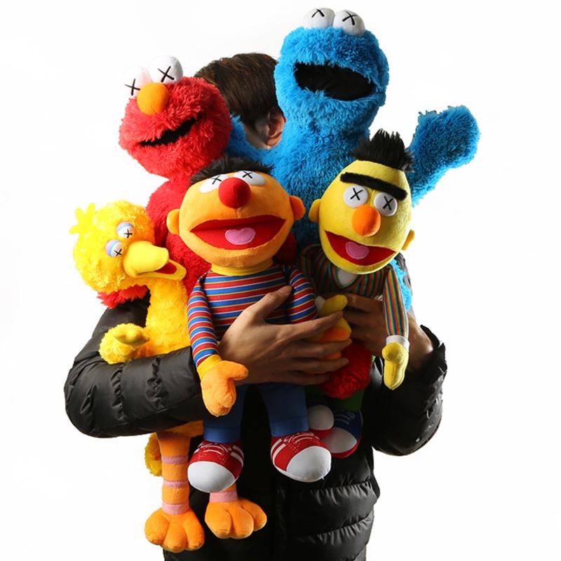 Adorável Brinquedo de Pelúcia Kaws Sesame Street Elmo Cookie Boneca de Pelúcia Macia Perfeita Para Crianças