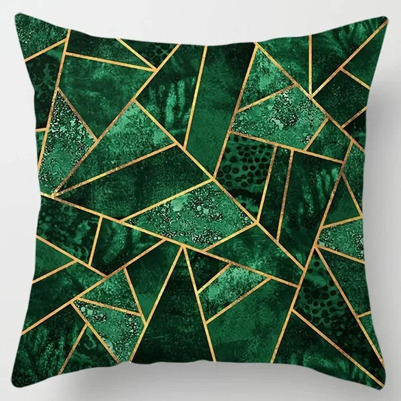 Geometric Print Decorative Pillow Cover Car Sofa Square Cushion Pillow Cover