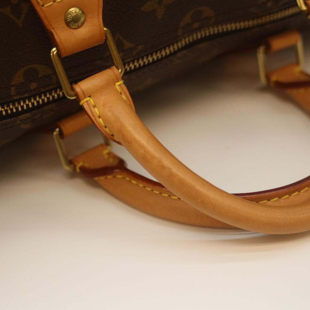 Louis Vuitton 2002 M41524 Monogram Speedy 35 Boston Bag BrownUsed