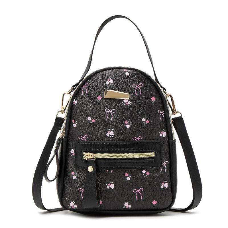 JYL TS Women's Sling Bags  Flower Back 115 Backpack PU Printed Mini Women Bag