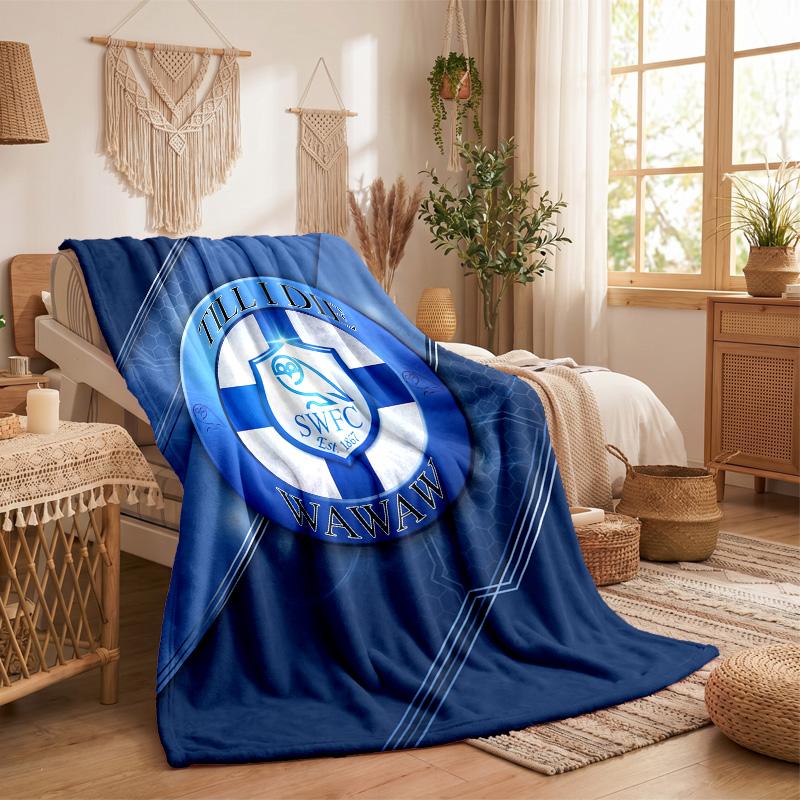 Coperta in Pile a Tema Sheffield Wednesday Morbida e Accogliente Coperta in Peluche per Camera da Letto Divano Viaggio