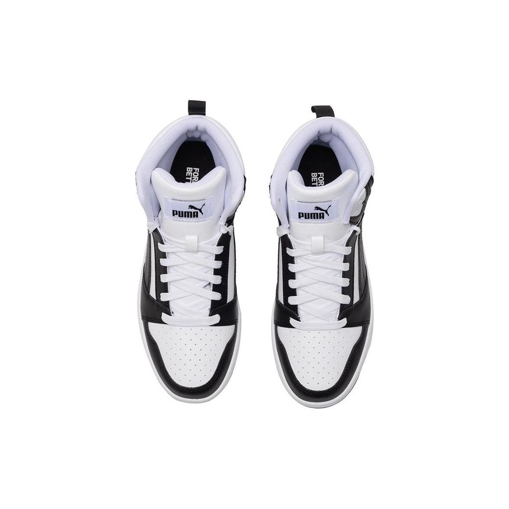 Puma Rebound V6 White Black Shadow Gray 392326-01