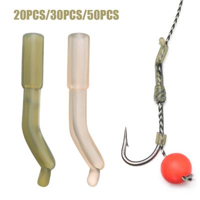 Fish Tackle Fishing Accessories Anti Tangle Sleeves Positioner Rubber Hair Rig Line Aligner Sleeve