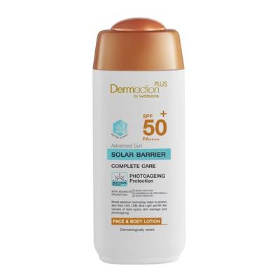 Dermaction Plus by Advanced Sun Solar Barrier FaceBody Lotion SPF50+ PA++++ 150 Ml.