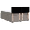 Vidaxl Kontinentalbett Mit Matratze, Taupe, Stoff, 140X200 Cm