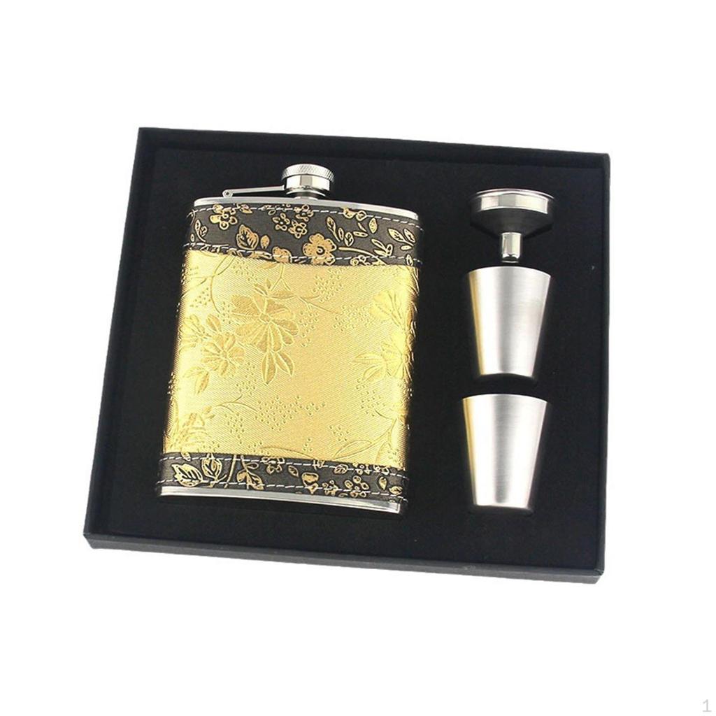 Bottle, Gift Set, Easy Clean Vodka Lightweight Wine Pocket Flasks for Fishing,