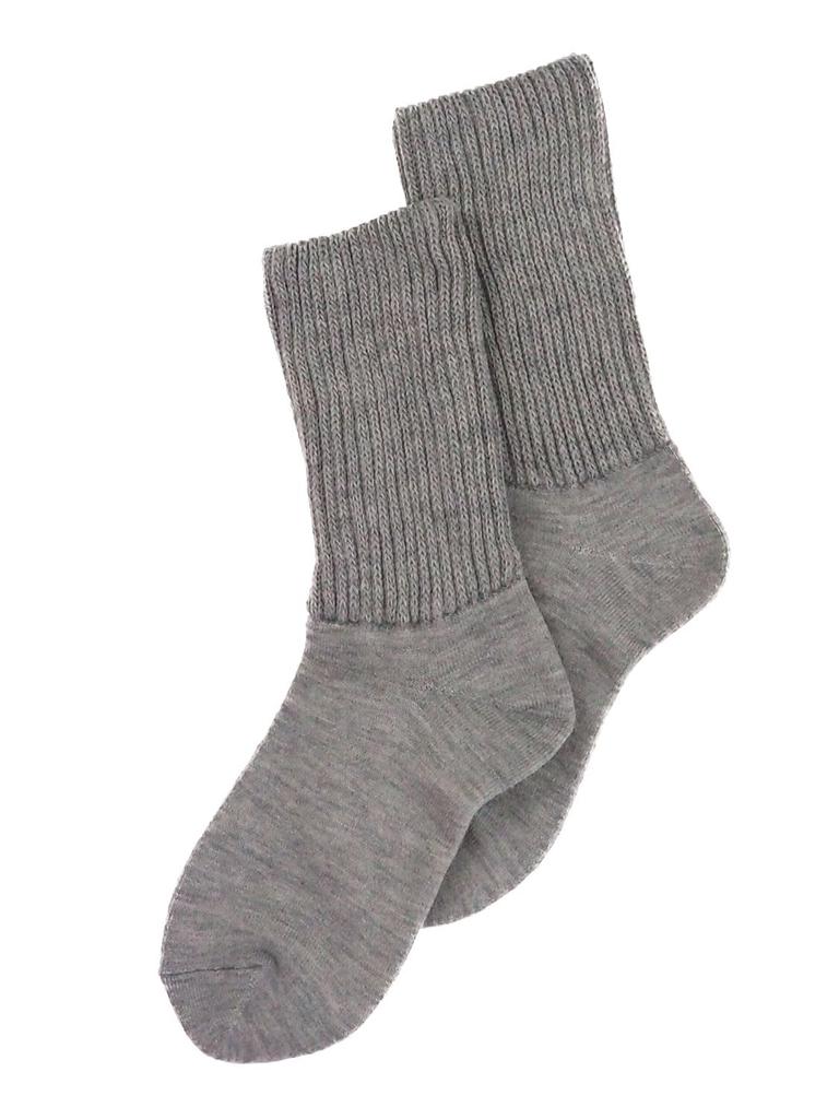 Gunze Warm Recipe for Crew Warm and Heat RCU502 Women's Socks, Feet, Length, Cozy, Retention, Gray,