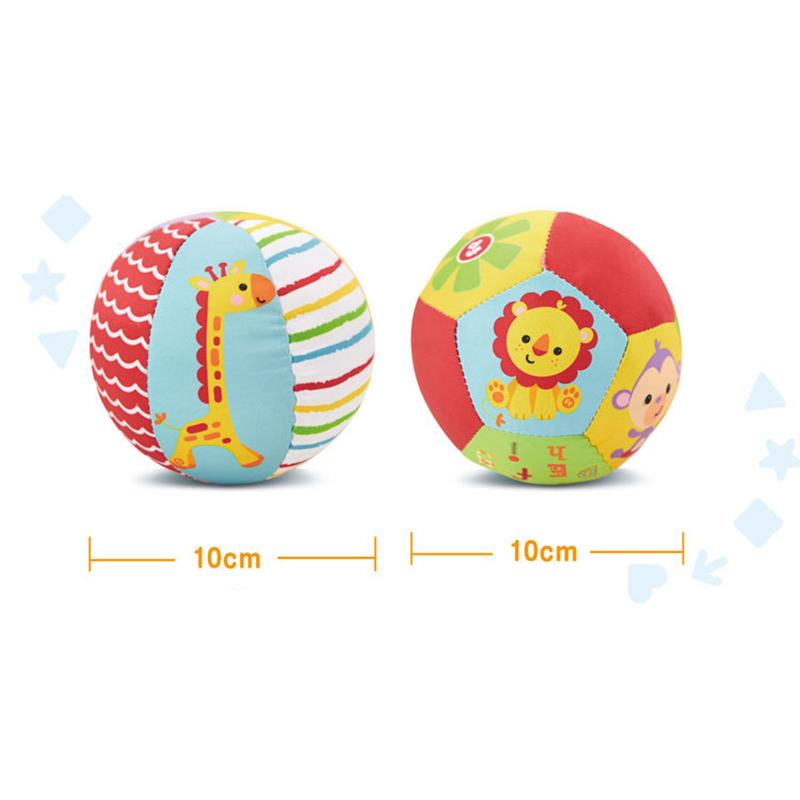 Baby Hand Grasp Ball Animal Cognition Ball Hand Grasp Rattle Parent Child Interactive Toys  Activity Baby Crawling Toys 0 6 12 M