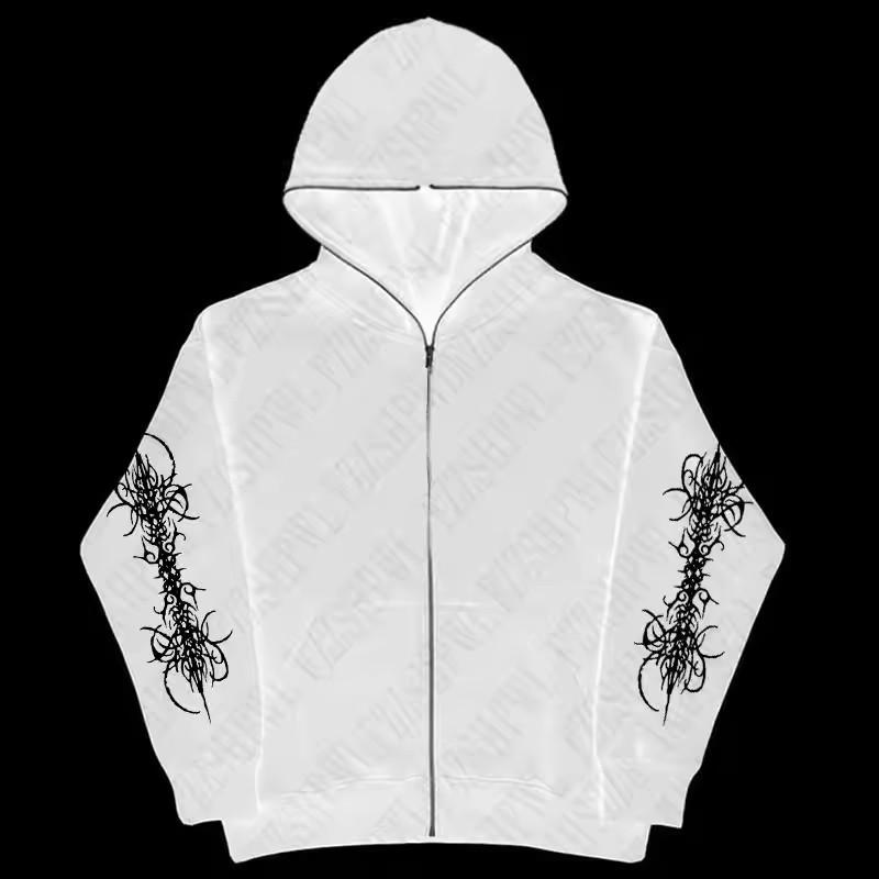 Neuer Unisex-Plüsch-Kapuzenpullover mit Reißverschluss und Schirm im europäischen und amerikanischen Streetstyle