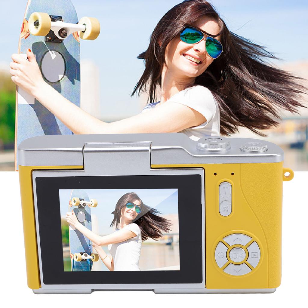 Digital Camera 4K 48MP 18x Zoom Auto   2.4 Inch Screen Built in Fill Light Compact Students Camera for Daily Travel