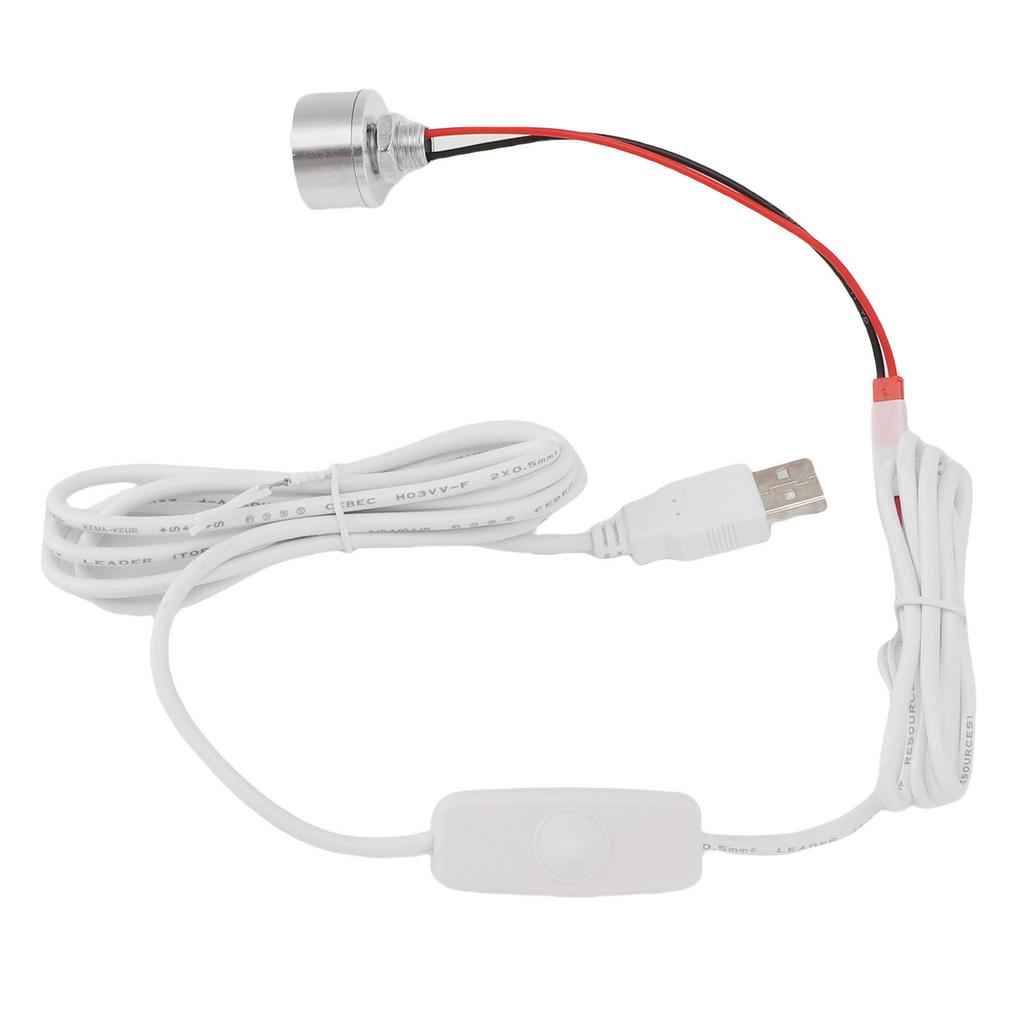 LED Spotlight Stepless Dimmable USB Plug In Spotlight 80LM 4000K 1W for Wall Art Jewelry Display Closet Hallway