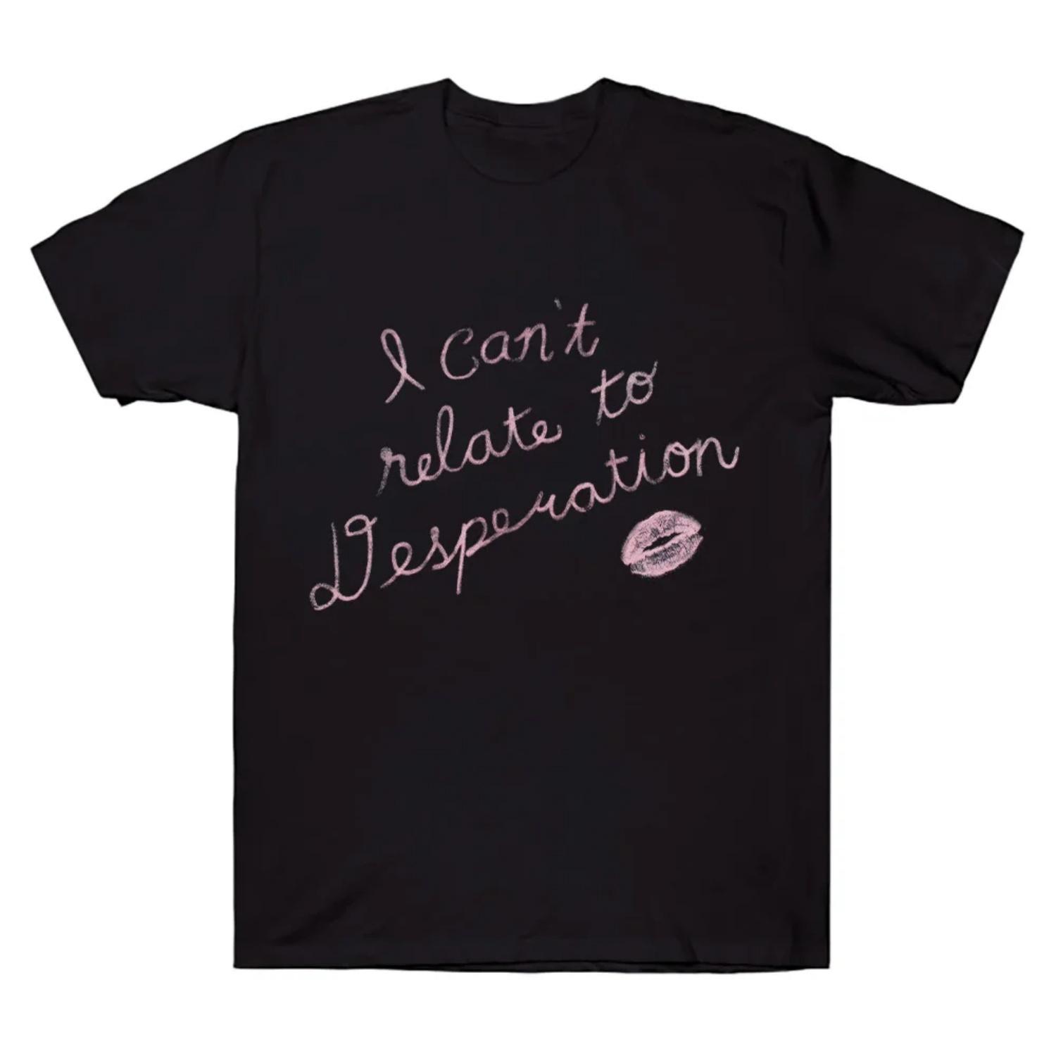 

Can t Relate Sabrina Carpenter Tee Girl Trendy Pastel Pop Culture Streetwear Comfortable Cotton T Shirts Kawaii Clothing Unisex XXXXXL чорний