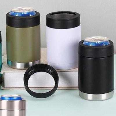 304 Stainless Steel Cola Beer Can Insulated Lids Dual Layer Insulation Or Cooling Lidless Insulated Cup High-Capacity 12Oz