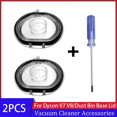 Dust Bin Base Lid For Dyson V8 V7 Robotic Vacuum Cleaner Bottom Bin Lid Cordless Vacuum Bin Base Cover Sealing Ring Part