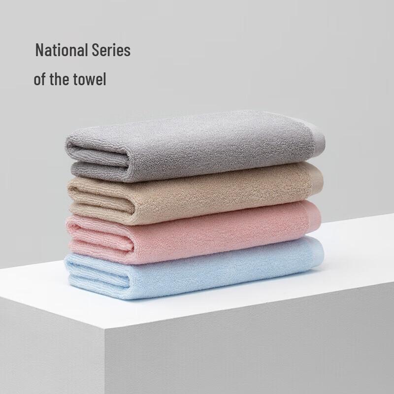 Zuishouhuo Xinjiang Long-Staple Cotton 4-Pack Face Towel Set розовый/серый