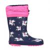 Childrens/Kids Unicorn Wellington Boots