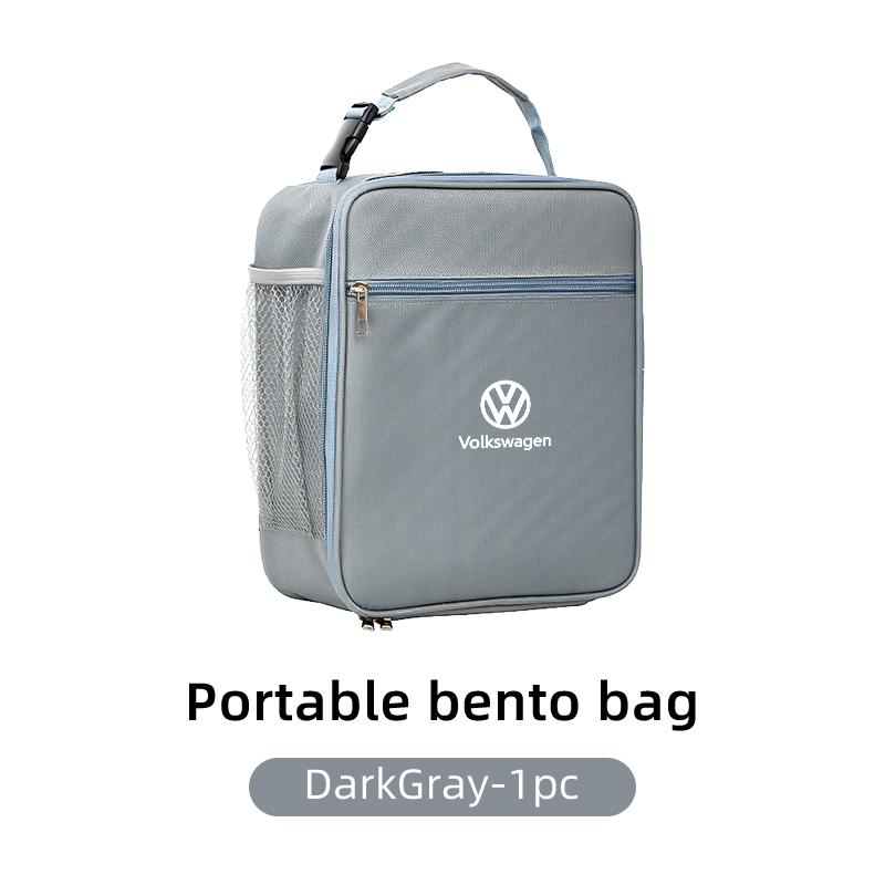YNEPB1 Car Insulated Lunch Bag Ice Pack Food Container Food Picnic Bags For Volkswagen VW Passat Golf Tiguan Scirocco Jetta T-ROC