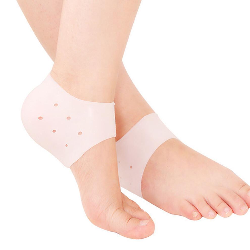 1 Pair Silicone Heel Protector Sleeve Moisturizing Fatigue Relieving