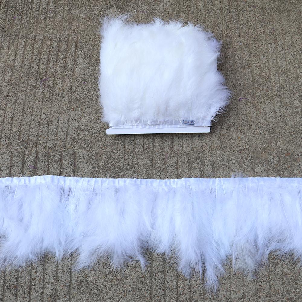 Colorful Turkey Marabou Feather Trim 4-6Inch 2M/5M/10M Plumes Fringe For Sewing Needlework Diy Crafts Dress Decoration