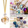 12Pcs Clear Christmas Tree Decoration 22mm Hanging Crystal Balls Pendant  Ceiling Decor