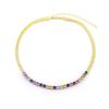 Nidin High Quality Rainbow Shiny Crystal Zircon Chain Necklace 7 Colors For Women Female Fashion Versatile Jewelry Accessories