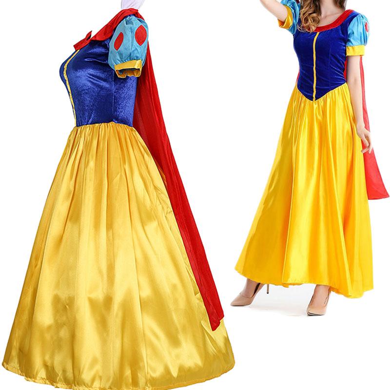Halloween Classic Deluxe Princess Cosplay Costume Adult  Big Size S-4xl Queen Fairytale Dress Role Play Outfits For Adult