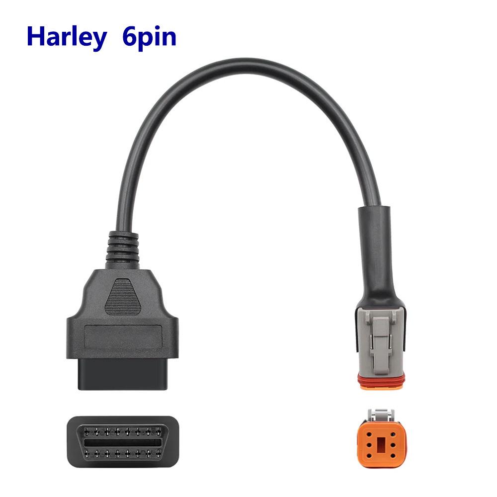 Harley Davidson 2-in-1 Motorcycle Diagnostic Cable with 4-Pin & 6-Pin Connectors