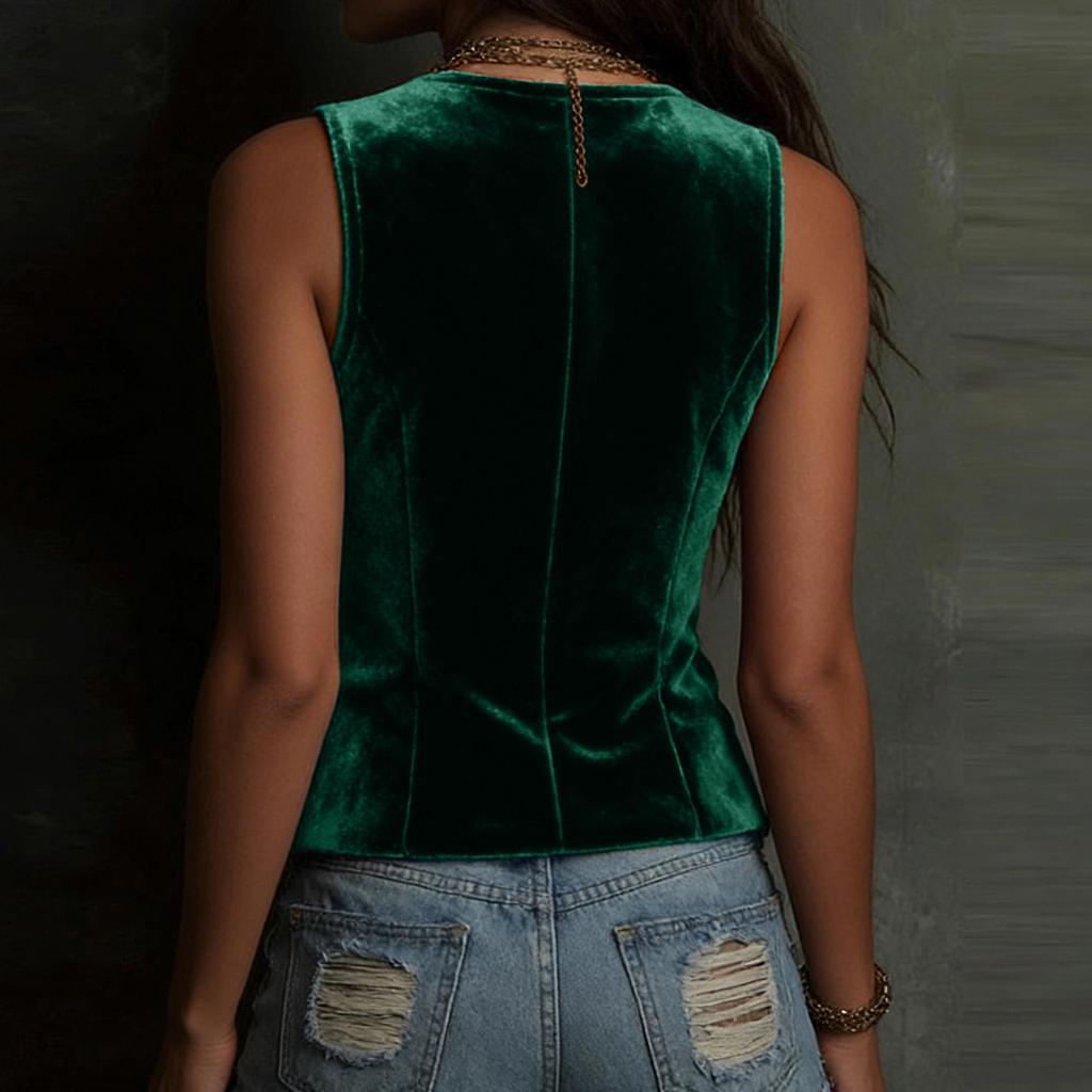2026 Spring/Summer Women's Sleeveless Button Vest Tank Top - Sexy & Stylish