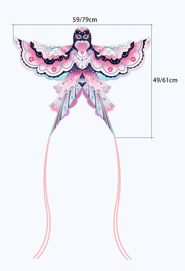 Retro Handicraft Bamboo Swallow Kite - 60cm x 80cm Chinese Style Dance Decoration Prop for Kids (2026 Edition)