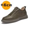 Scarpe Rialzate in Vera Pelle per Uomo Scarpe Elevator Aumento di Altezza Calzature Sneakers Casual di Lusso da Uomo Scarpe da Skate