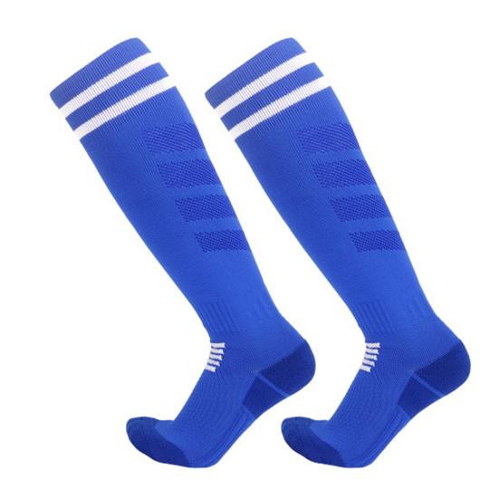 Knee High Soccer Socks for Men Women Stretchy Compression High Tube Socks Striped Athletic Socks for Football Baseball Softball